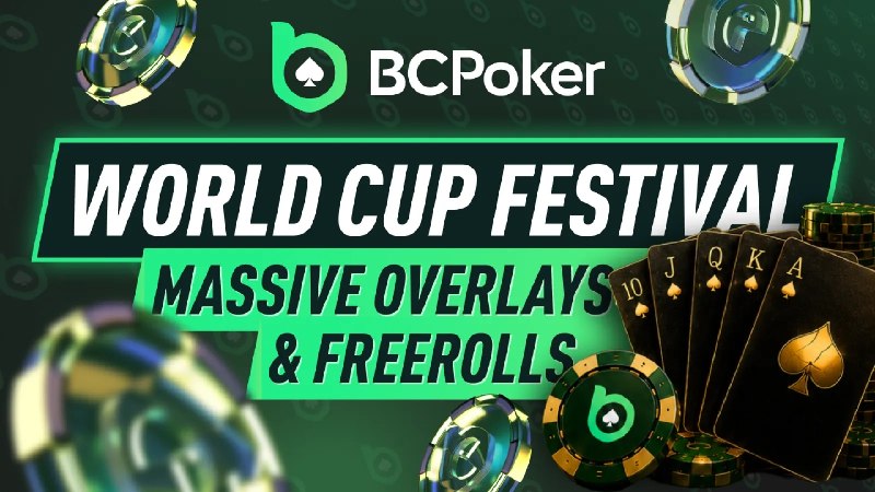 BCPoker 世界杯节：大额保底奖金和免费赛BCPoker 世界杯节正在进行中，带来了大量的保底奖金和免费赛