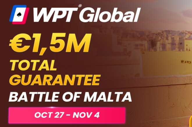 WPT Global 推出马尔他之战秋季赛卫星赛WPT Global 正在举办马尔他之战秋季赛的卫星赛，买入费仅为 $1.10