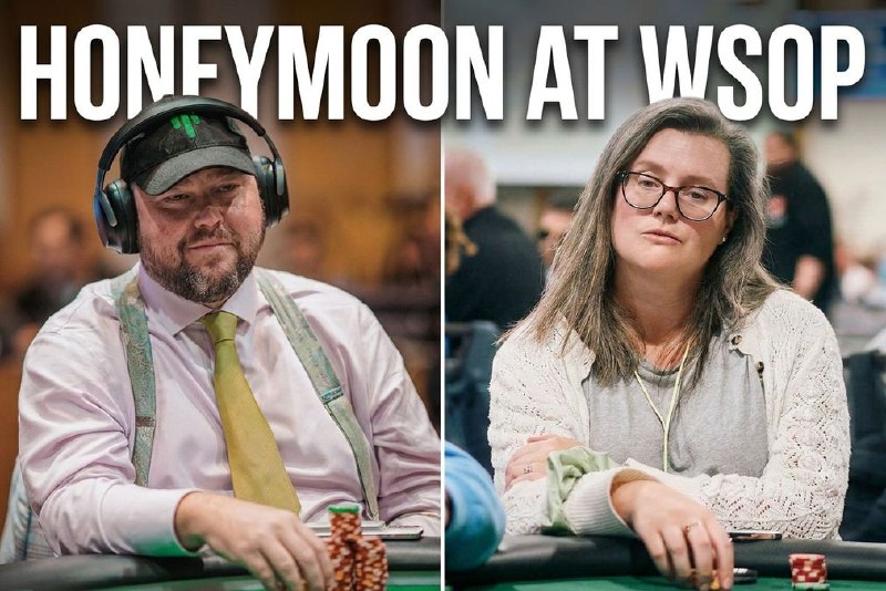 📰 第 224 更 · 系列追踪新婚夫妇在WSOP主赛中一起晋级近日，新婚夫妇James Robinson和Hannah Tildesley在WSOP主赛中一起晋级，实现了他们的梦想