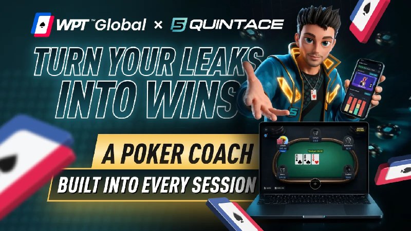 WPT Global 推出 QuintAce 手牌分析工具WPT Global 平台最近推出了一个名为 QuintAce Hand Review 的手牌分析工具